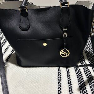 Michael Kors Black and Gold Tote